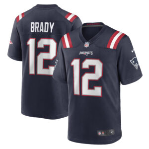 Tom Brady New England Patriots  Game Retired Player Jersey - Navy