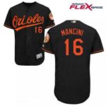 Men's Baltimore Orioles #16 Trey Mancini Black Road Flex Base Jersey