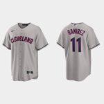 Men's Cleveland Guardians #11 Jose Ramirez Gray Jersey