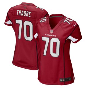 Badara Traore Arizona Cardinals  Women's Game Player Jersey - Cardinal