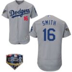 Men's Los Angeles Dodgers #16 Will Smith Road Gray Flex Base Jersey