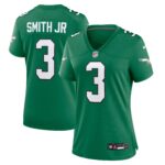 Nolan Smith #3 Philadelphia Eagles Women's Alternate Game Jersey - Kelly Green