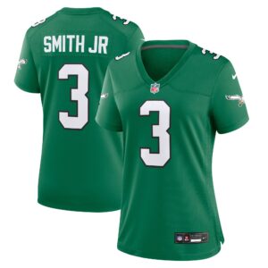 Nolan Smith #3 Philadelphia Eagles Women's Alternate Game Jersey - Kelly Green