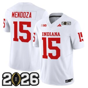 Fernando Mendoza #15 Ndiana Hoosiers IND 2026 CFP Final Patch Vapor Limited Jersey V2 - All Stitched