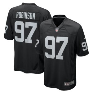 Janarius Robinson Las Vegas Raiders Team Game Jersey -  Black