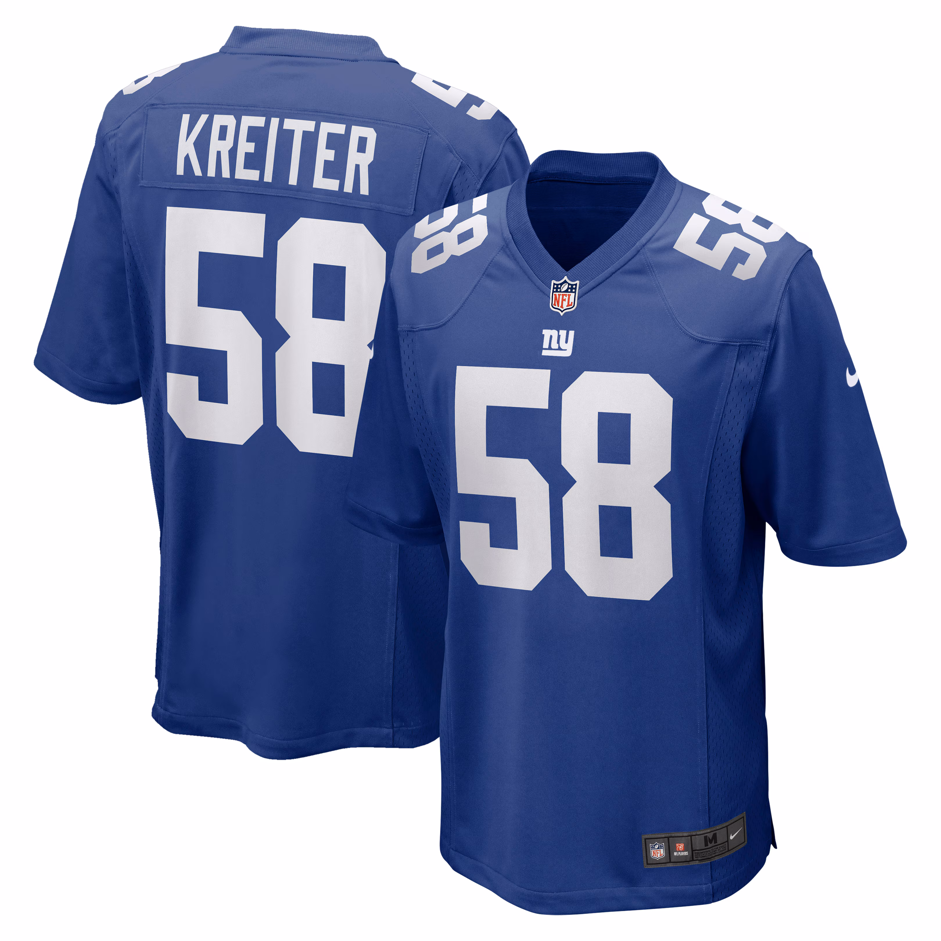 Casey Kreiter New York Giants Game Jersey - Royal