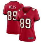 David Wells Tampa Bay Buccaneers  Women's Home Game Player Jersey - Red