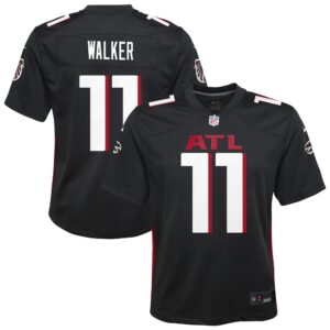 Youth Atlanta Falcons Jalon Walker #11 Black Team Game Jersey
