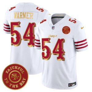 San Francisco 49ers Fred Warner # 54 SF "Rivalries" Vapor Limited Jersey - Faithful To The Bay Patch - All Stitched
