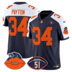 Walter Payton #34 Chicago Bears CHI Dick Butkus Patch Throwback Vapor Limited Jersey - All Stitched