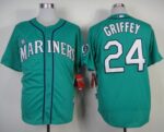 Seattle Mariners #24 Ken Griffey Green Alternate Cool Base Stitched Jersey