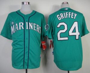 Seattle Mariners #24 Ken Griffey Green Alternate Cool Base Stitched Jersey