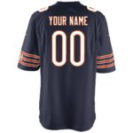 Chicago Bears Youth Custom Game Jersey - Navy