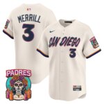 Jackson Merrill #3 San Diego Padres 2026 City Connect Vapor Premier Limited Jersey - Cream