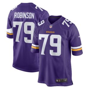Tyrese Robinson Minnesota Vikings Team Game Jersey -  Purple