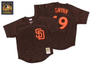 Mitchell And Ness 1985 San Diego Padres #19 Tony Gwynn Brown Throwback Stitched Jersey