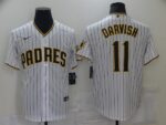 Men's San Diego Padres #11 Yu Darvish White Stitched Cool Base  Jersey