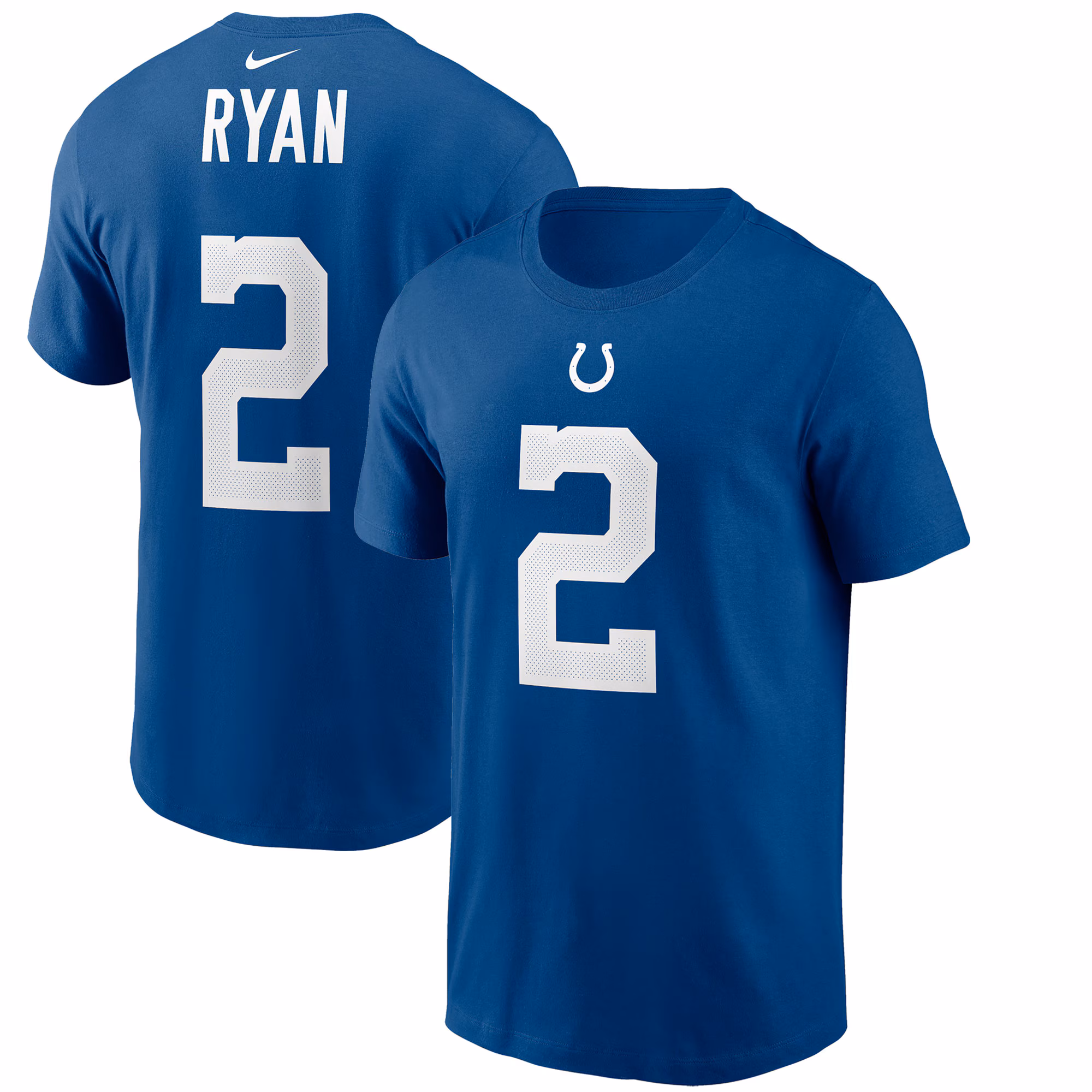 Men's Matt Ryan Royal Indianapolis Colts Player Name & Number T-Shirt
