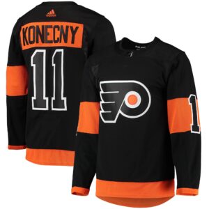 Travis Konecny Philadelphia Flyers  Alternate Primegreen Authentic Pro Player Jersey - Black