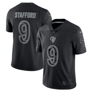 Matthew Stafford Los Angeles Rams RFLCTV Limited Jersey - Black