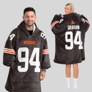 Adult M.G 94 Cleveland Football Unisex Blanket Hoodie