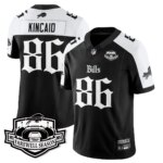 Dalton Kincaid #86 Buffalo Bills BUF Gothic Vapor Limited Jersey - Farewell Highmark Patch - All Stitched