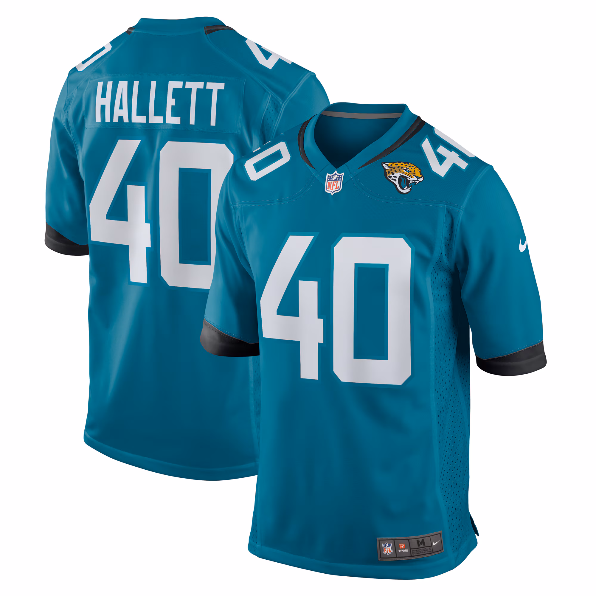Erick Hallett Jacksonville Jaguars  Game Jersey -  Teal