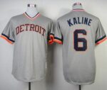 Mitchell And Ness 1984 Detroit Tigers #6 Al Kaline Grey Throwback Stitched Jersey