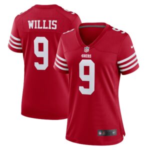 Brayden Willis San Francisco 49ers  Women's Team Game Jersey - Scarlet