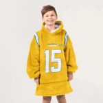 Kid 15 Los Angeles C Football Unisex Blanket Hoodie