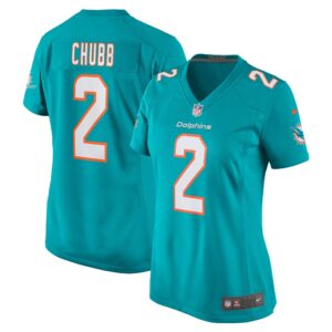Bradley Chubb Miami Dolphins Women's Game Player Jersey - Aqua