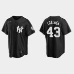 Men's New York Yankees #43 Jonathan Loaisiga Black Fashion Jersey