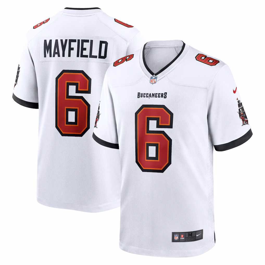 Baker Mayfield #6 Tampa Bay Buccaneers Away Game Jersey - White