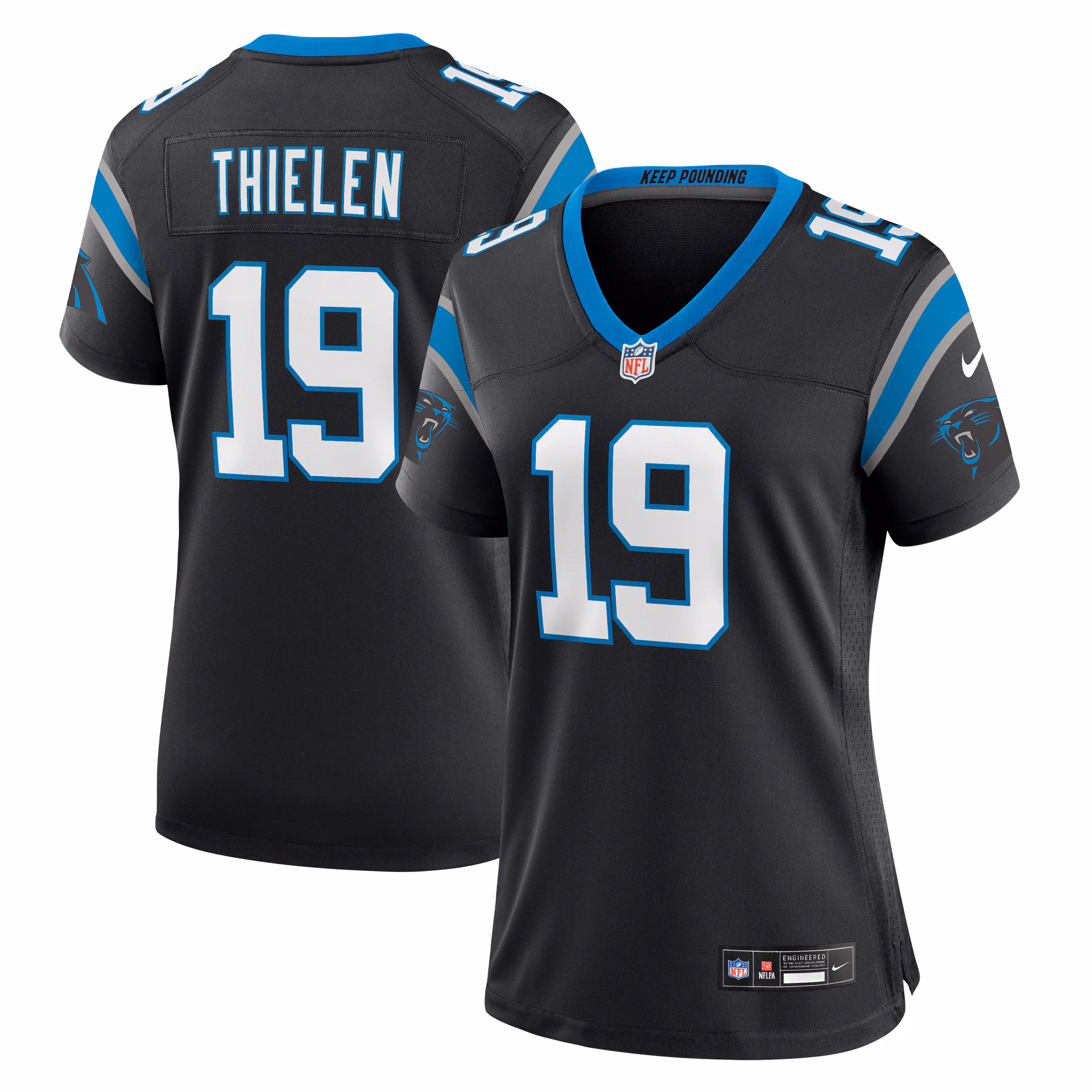 Adam Thielen Carolina Panthers Women's Team Game Jersey - Black