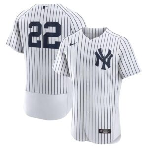 Men's New York Yankees #22 Juan Soto  White Home Jersey