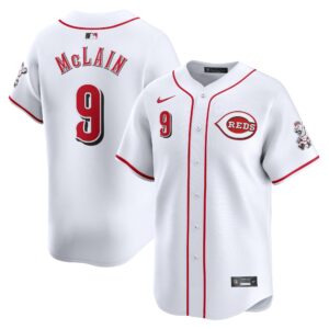 Men's Cincinnati Reds Matt McLain  White Home Limited Player Jersey