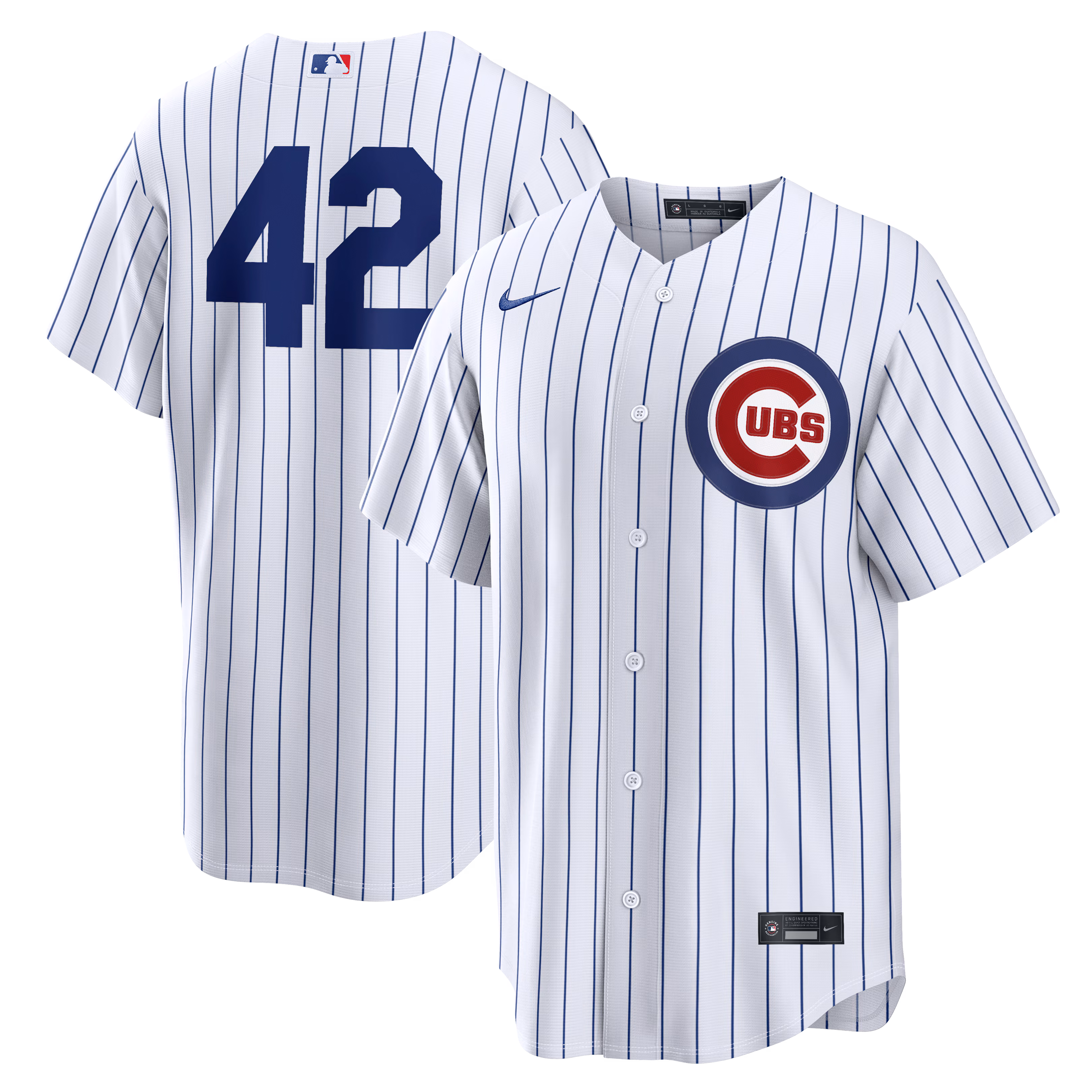 Men's Chicago Cubs White Home 2026 Jackie Robinson Day Replica Jersey