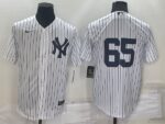 Men's New York Yankees #65 Nestor Cortes White No Name Stitched  Cool Base Jersey