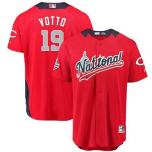 Cincinnati Reds #19 Joey Votto Red 2018 All-Star National League Stitched Jersey
