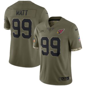 J.J. Watt Arizona Cardinals  2022 Salute To Service Limited Jersey - Olive