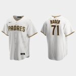 Men's San Diego Padres #71 Josh Hader Cool Base Home Jersey - White Brown