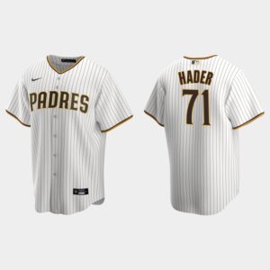 Men's San Diego Padres #71 Josh Hader Cool Base Home Jersey - White Brown