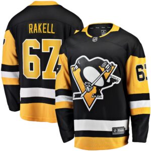 Rickard Rakell Pittsburgh Penguins Home Breakaway Player Jersey - Black