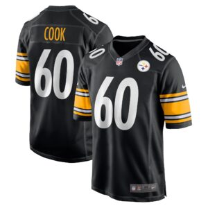 Dylan Cook Pittsburgh Steelers  Game Jersey -  Black