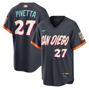Nick Pivetta #27 San Diego Padres Obsidian 2026 City Connect Stadium Jersey