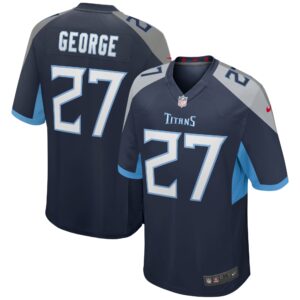Eddie George #27 Tennessee TitansNavy Game Retired Player Jersey