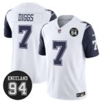 Dallas Cowboys #94 Marshawn Kneeland Memorial Patch Vapor Limited Jersey - All Stitched