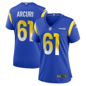 AJ Arcuri Los Angeles Rams  Women's Game Player Jersey - Royal