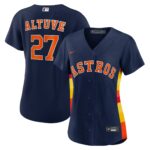 Women's Houston Astros Jose Altuve #27 Navy Alternate Replica Player Jersey