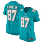 DaeSean Hamilton Miami Dolphins Women's Home Game Player Jersey - Aqua